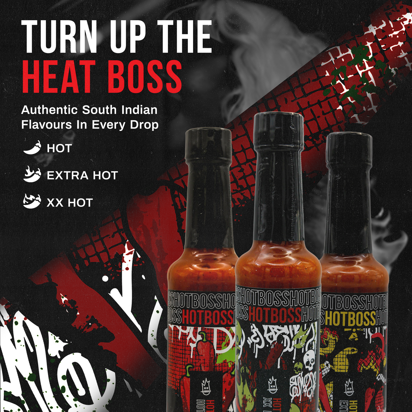 Hot Boss Trio Hot Sauce Gift Set